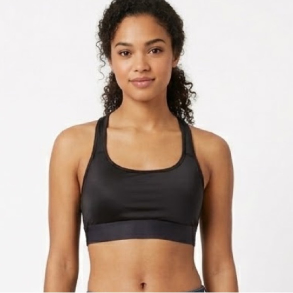 Victoria's Secret Black Racerback Tank with Supportive Band